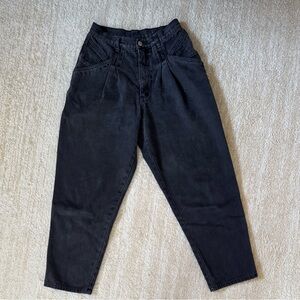 Vintage Gitano Women’s Black High Rise Jeans Size 12 Short Tapered Leg